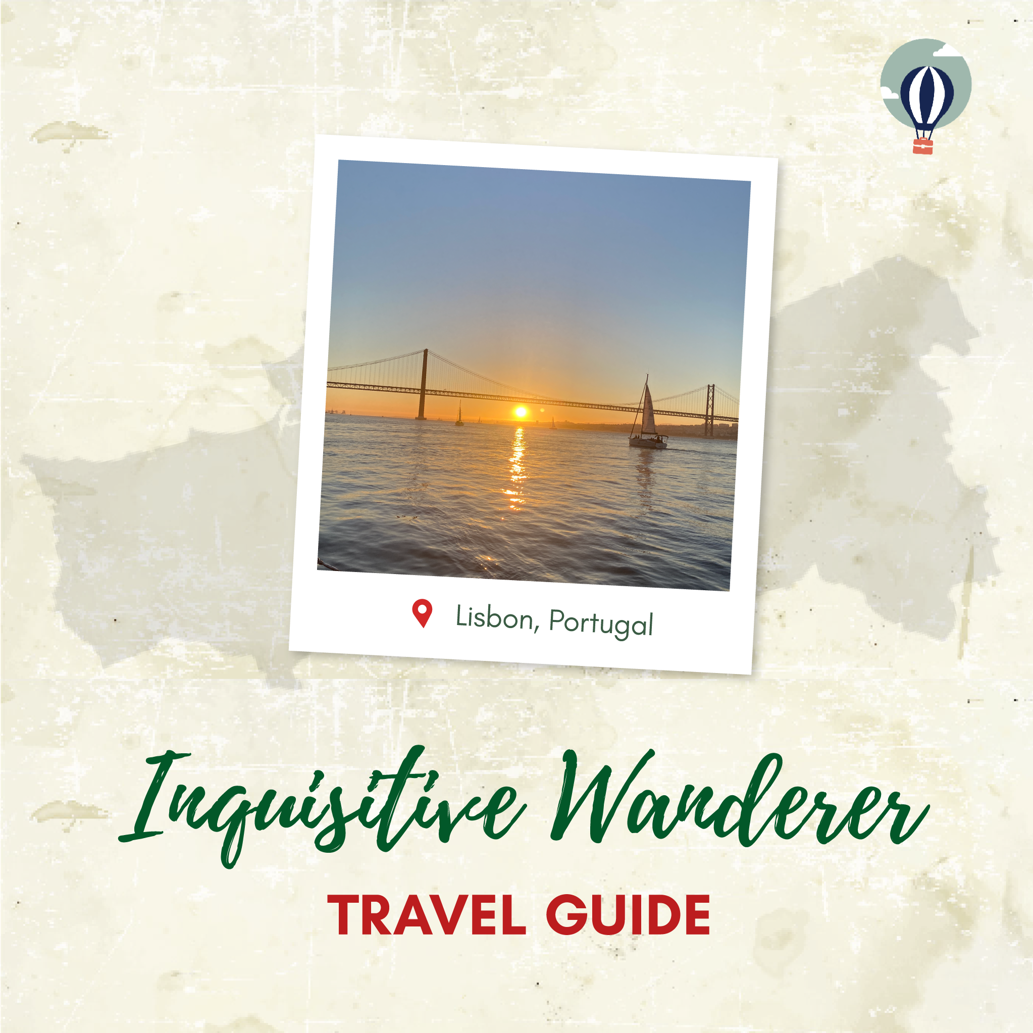 Lisbon Portugal Travel Itinerary Planner for Inquisitive Wanderers, Cover
