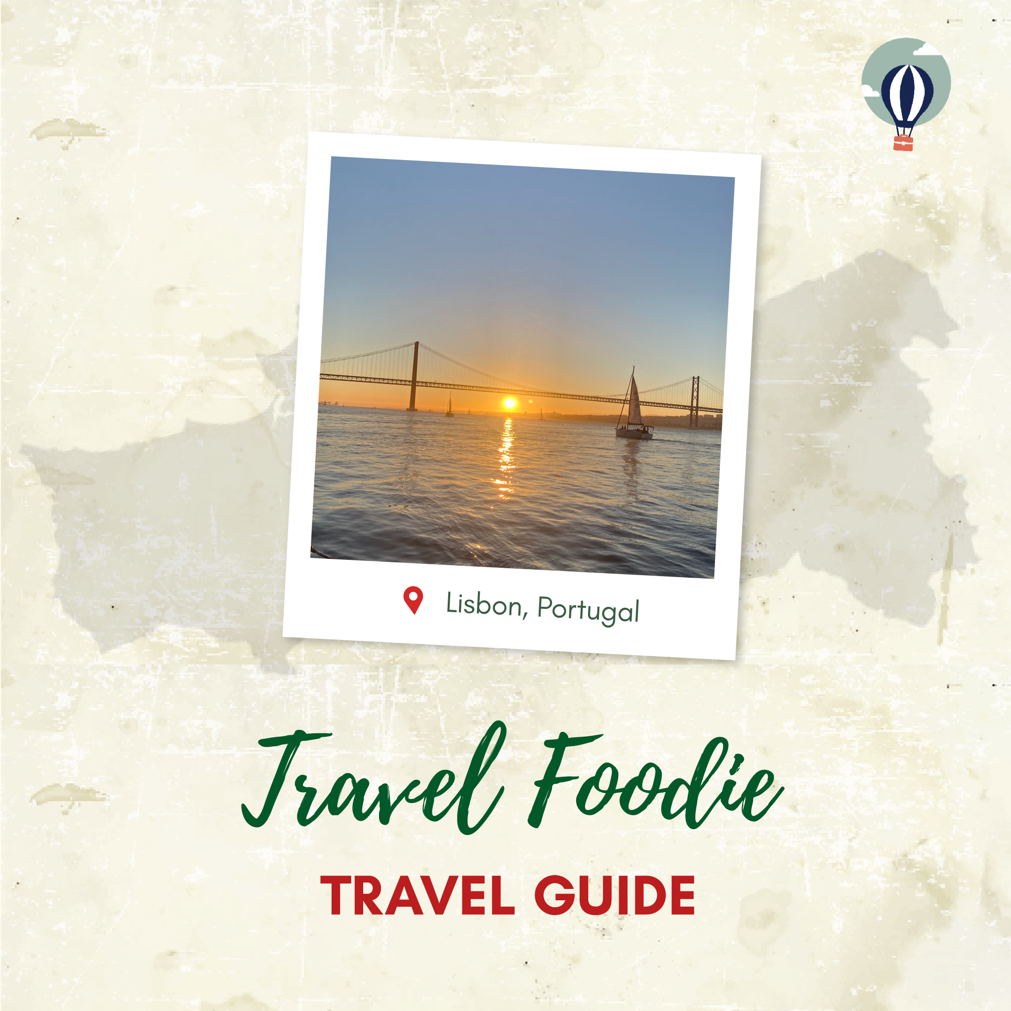 Lisbon Portugal Travel Itinerary Planner for Travel Foodies, Cover