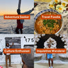 Collage of four curated itineraries inside The Ultimate Travel Guide for Lisbon: adventure seeker, travel foodie, culture enthusiast, and inquisitive wanderer